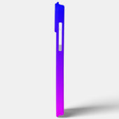 Blauw naar Magenta helder ombre Case-Mate iPhone Case (Achterkant / Links)