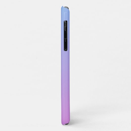 Blauw naar roze ombre iPhone 11 Hoesje (Achterkant/links)