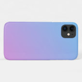 Blauw naar roze ombre iPhone 11 Hoesje (Achterkant (horizontaal))