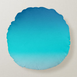 Blauw naar Teal Verlopende Worp Kussen Minimalisti