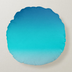 Blauw naar Teal Verlopende Worp Kussen Minimalisti