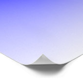 Blauw naar Wit Verloop Poster (Hoek)