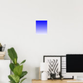 Blauw naar Wit Verloop Poster (Thuiskantoor)