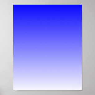 Blauw naar Wit Verloop Poster