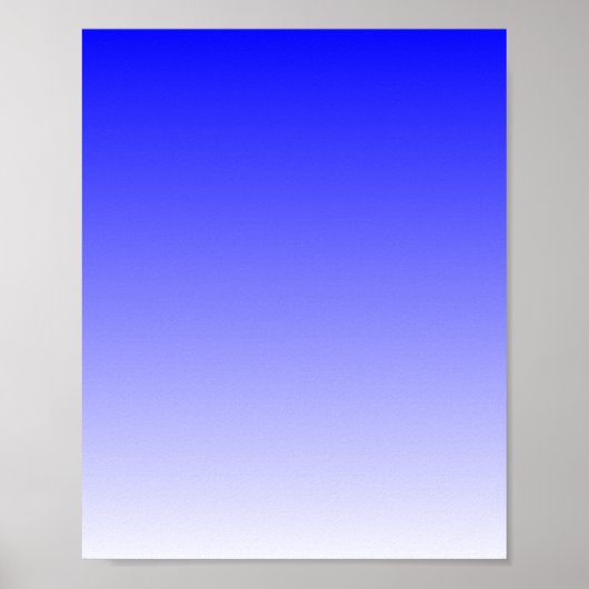 Blauw naar Wit Verloop Poster (Voorkant)
