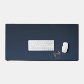 Blauw naar zwart Business logo Bedrijfmerk Minimal Bureaumat (Keyboard & Muis)