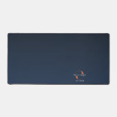 Blauw naar zwart Business logo Bedrijfmerk Minimal Bureaumat (Voorkant)