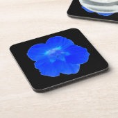 Blauw Nasturtium Cork Onderzetter (Linkerzijde)