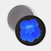 Blauw Nasturtium Magnet (Voorkant / Achterkant)