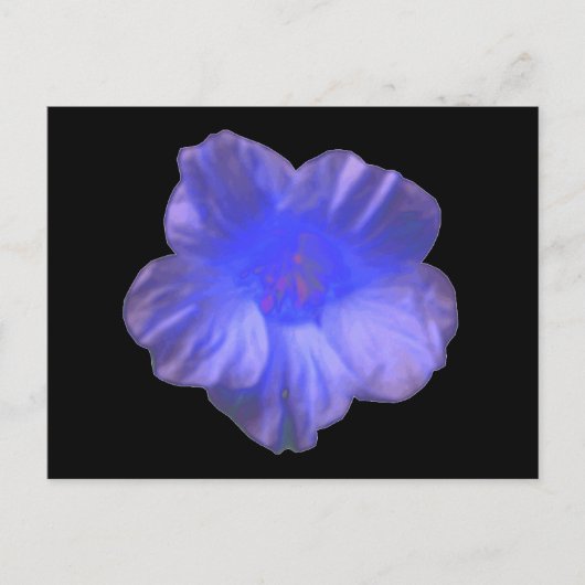 Blauw Nasturtiumventiel Briefkaart (Voorkant)