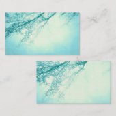 blauw natuur voor aangepaste visitekaartjes sjablo (Voorkant / Achterkant)