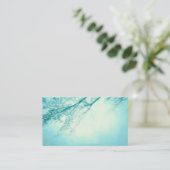 blauw natuur voor aangepaste visitekaartjes sjablo (Staand voorkant)