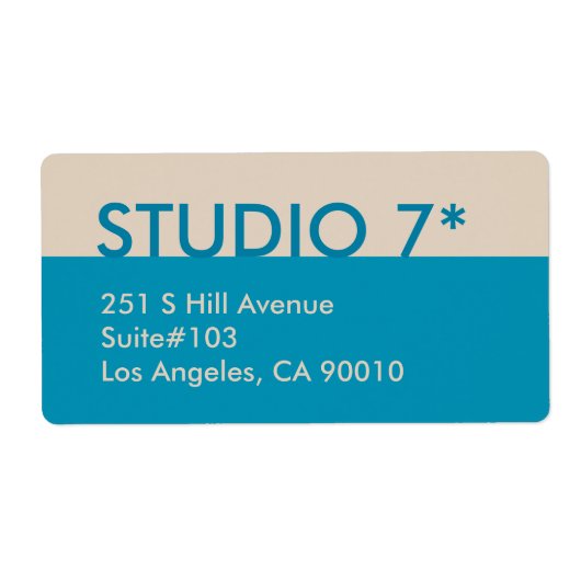 Blauw - Natuurlijke reeks Etiket (Voorkant)