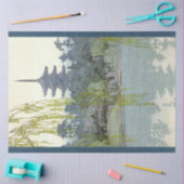  blauw natuurmeer Pagoda 2 Tissuepapier (Craft)