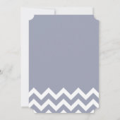 Blauw Nautisch Anchor op het Baby shower van de Ch Kaart (Achterkant)