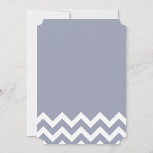 Blauw Nautisch Anchor op het Baby shower van de Ch Kaart (Achterkant)