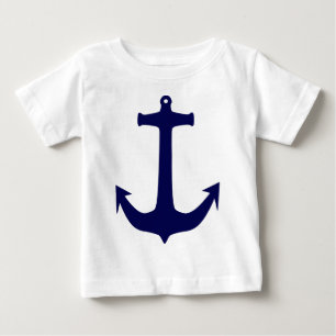 Blauw Nautisch ankerpatroon