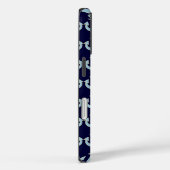 blauw nautisch ankerpatroon van de boot Case-Mate iPhone case (Achterkant / Rechts)