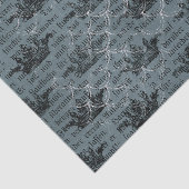 Blauw nautisch collage in vintage stijl tissuepapier (Detail)