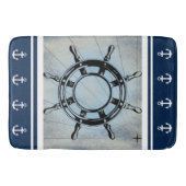 Blauw Nautisch Gevoelig Badmat