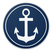 Blauw Nautisch Gevoelig Keramische Knop (Voorkant)