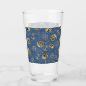 blauw nautisch glas (Voorkant)
