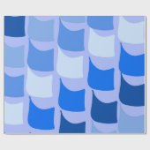 Blauw Nautisch met vlag ontworpen ontwerp Cadeaupapier (Vlak)