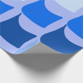 Blauw Nautisch met vlag ontworpen ontwerp Cadeaupapier (Hoek)