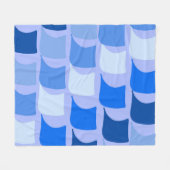 Blauw Nautisch met vlag ontworpen ontwerp Fleece Deken (Voorkant (Horizontaal))