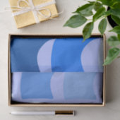 Blauw Nautisch met vlag ontworpen ontwerp Tissuepapier (Geschenk)