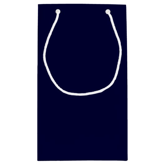 Blauw nautisch touw en ankermonogram klein cadeauzakje (Achterkant)