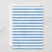 Blauw Nautisch Zeilen in Één 1e Verjaardag Kaart (Achterkant)