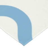 Blauw Nautische Groovy Wavy Stripe Modern Minimali Tafelkleed (Gekanteld)