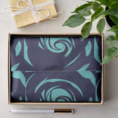Blauw Navy Blauwe Roos Bloem Tissuepapier (Geschenk)