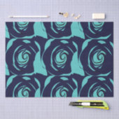 Blauw Navy Blauwe Roos Bloem Tissuepapier (Craft)