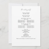 Blauw & Navy Bloemen Wedding Programma test2 (Achterkant)