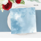 Blauw, Navy Bourgogne Rood en Paarse Bloemen Bruil Kaart