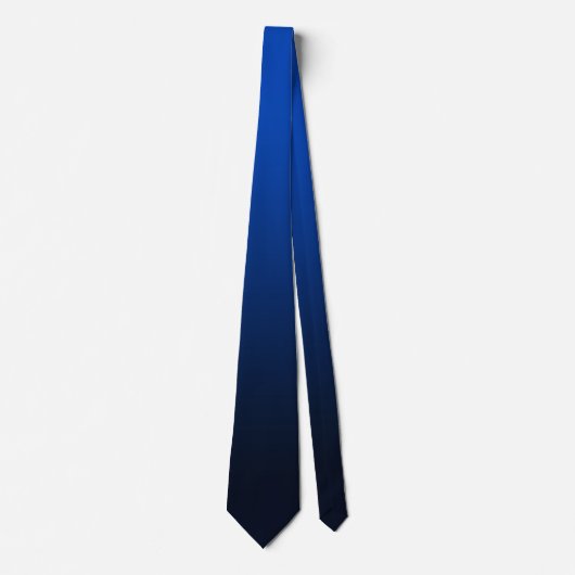 Blauw Navy Gradiënt Stropdas (Voorkant)