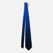 Blauw Navy Gradiënt Stropdas (Achterkant)