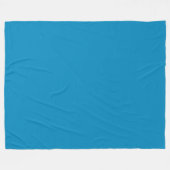 Blauw (NCS) (effen kleur) Fleece Deken (Voorkant (Horizontaal))