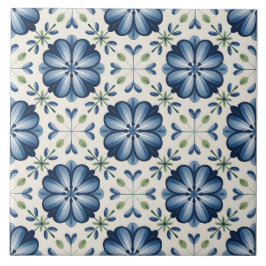 Blauw Nederlands Delfts Patroon Tegeltje
