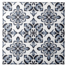 Blauw Nederlands Delfts patroon