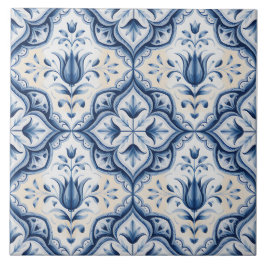Blauw Nederlands Delfts patroon Tegeltje