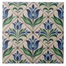 Blauw Nederlands Delfts patroon