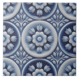 Blauw Nederlands Delfts patroon Tegeltje