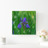 Blauw Nederlands onder bladeren wandklok (Huis)