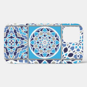 Blauw Nederlands Tegelpatroon Case-Mate iPhone Case (Achterkant (horizontaal))