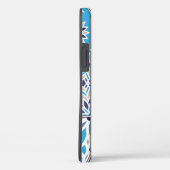 Blauw Nederlands Tegelpatroon Case-Mate iPhone Case (Achterkant / Rechts)