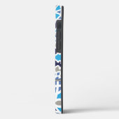 Blauw Nederlands Tegelpatroon Case-Mate iPhone Case (Achterkant / Links)