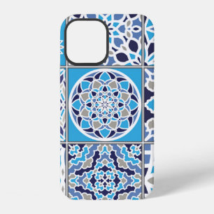 Blauw Nederlands Tegelpatroon iPhone 12 Hoesje